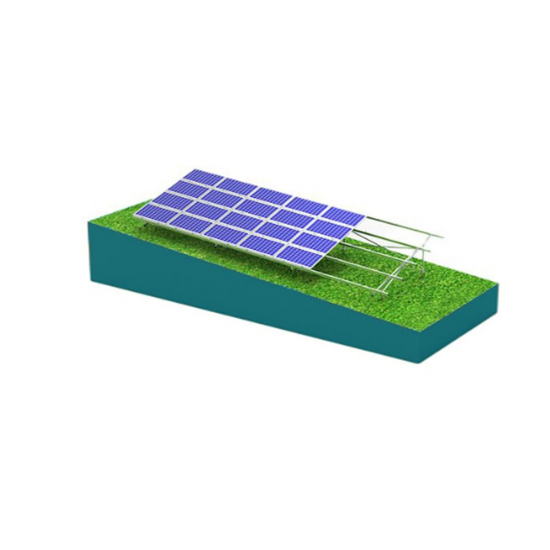 Photovoltaic panels on a slope