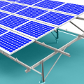 A photovoltaic ground bracket on display
