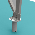 Solar rack legs