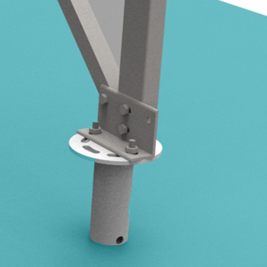 Solar rack legs