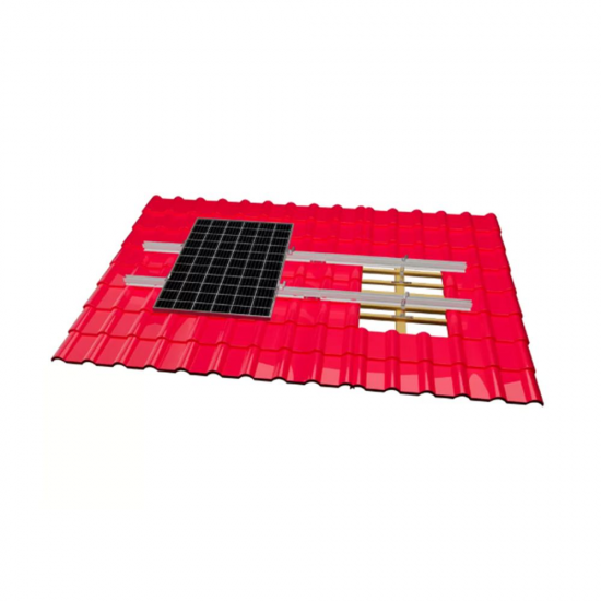 Glazed tile photovoltaic bracket