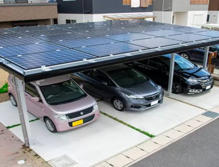 8kW Solar Carport Mounting System in Italy