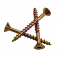 yellow zinc coated square drive countersunk chipboard screw