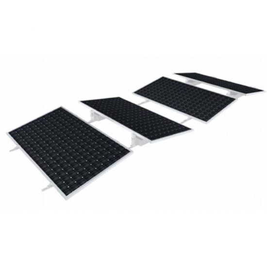 ballasted roof solar pv mounting system east west two side