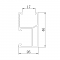 solar roof rail 26-46 roof bracket
