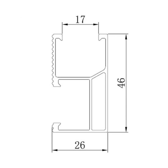 solar roof rail 26-46 roof bracket