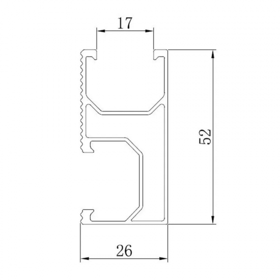 solar roof bracket rail 26-52
