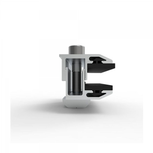 frameless solar panel end clamp