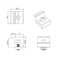 solar module end clamp