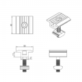al6005 t5 mid clamp solar