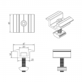 Application:Solar Panel Frame  Length:30mm to 45mm framed panel orcustomizable  Module Orientation:30mm to 45mm framed panel orcustomizable  Module Type:Framed  Material:AL6005-T5 & SUS304  Standard:ASCE_7-10,JIS C8955: 2017,EN1090,International Building Code lBC 2009